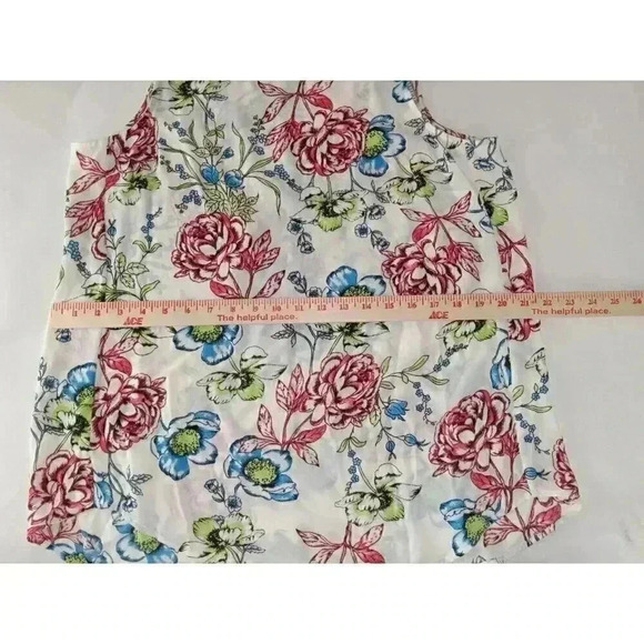 Daniel Rainn Womens Size L Floral Multicolor Sleeveless Round Neck Tank Top - Picture 6 of 9